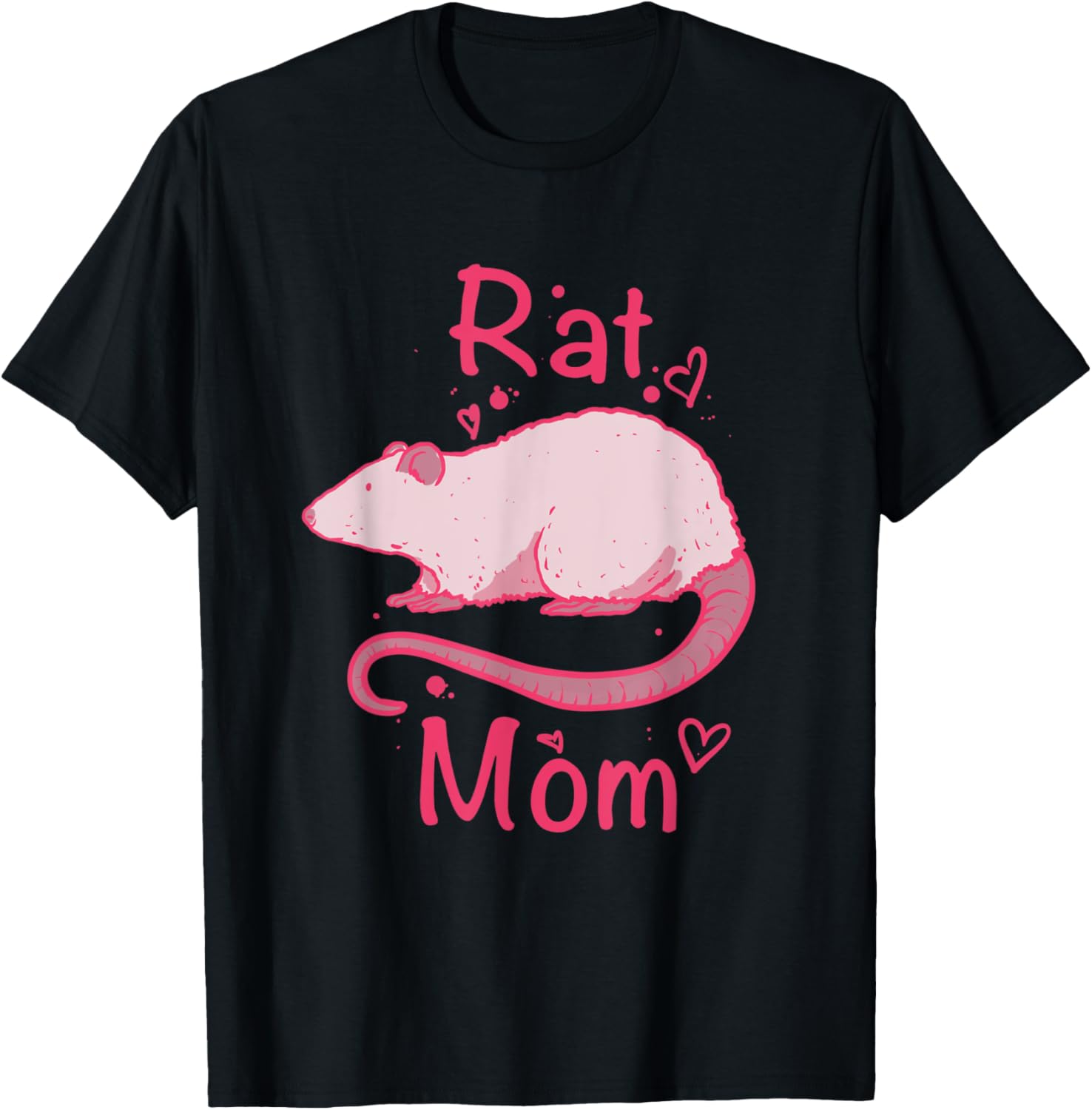 

Футболка с цитатами о мамах-крысах для любителей мышей Mouse Rat Design, черный