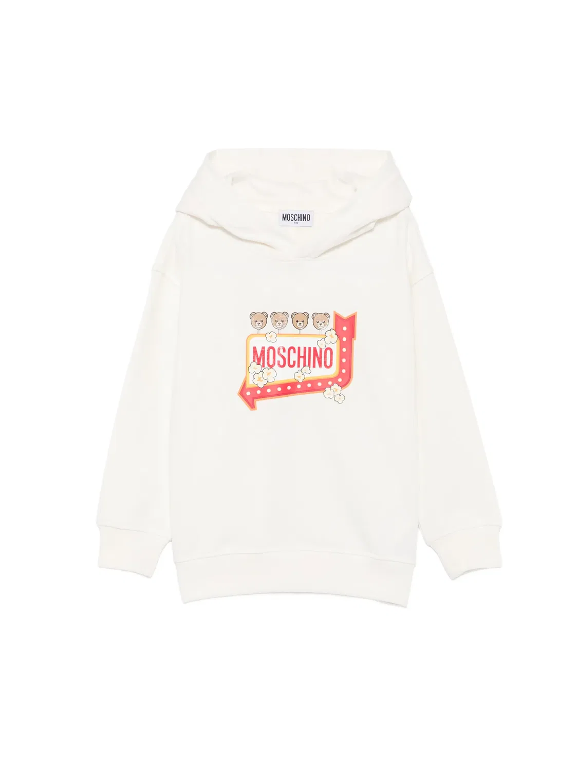 Худи с медвежонком белое Moschino, белый