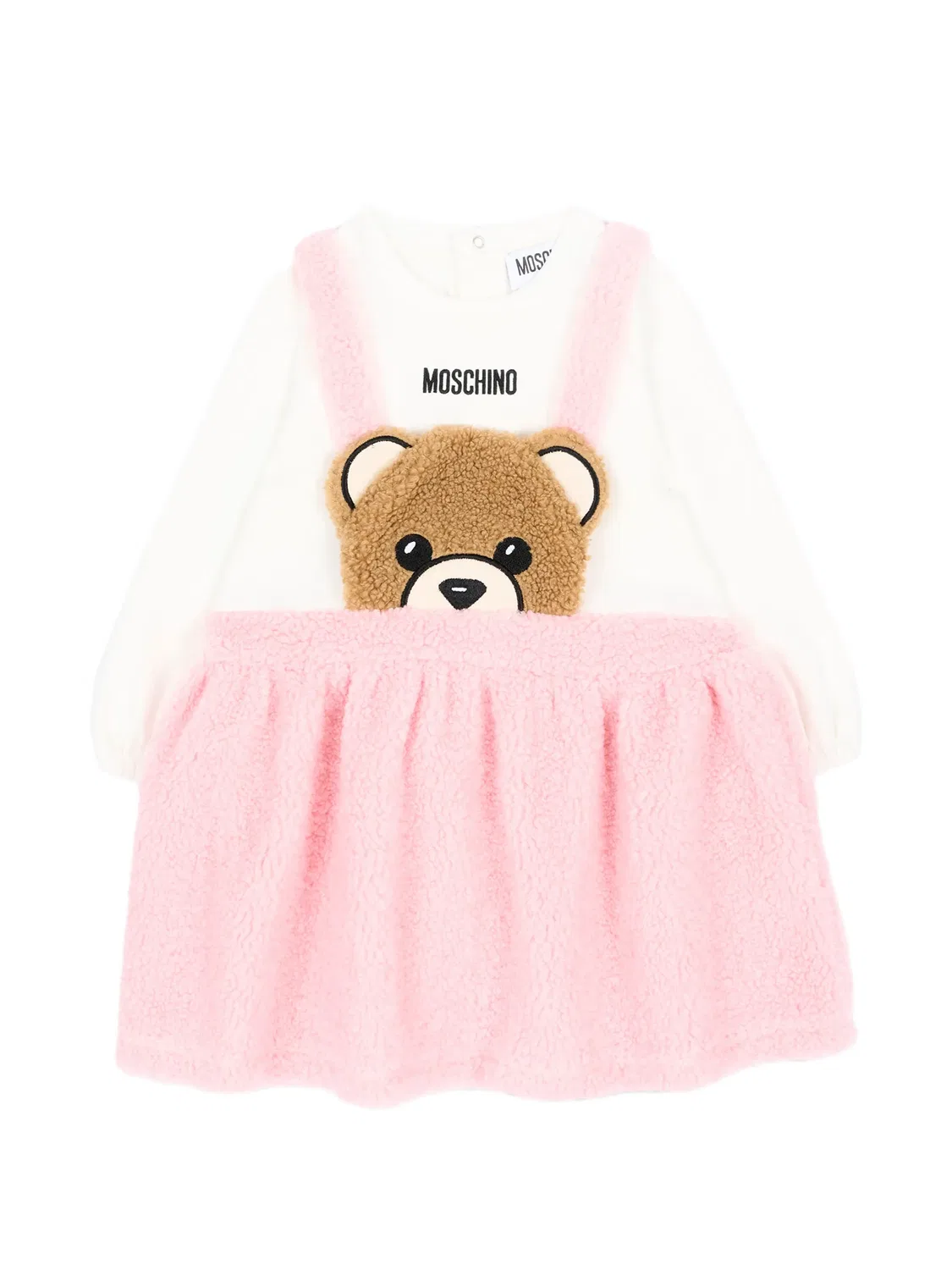 Платье с медвежонком, белое Moschino, белый