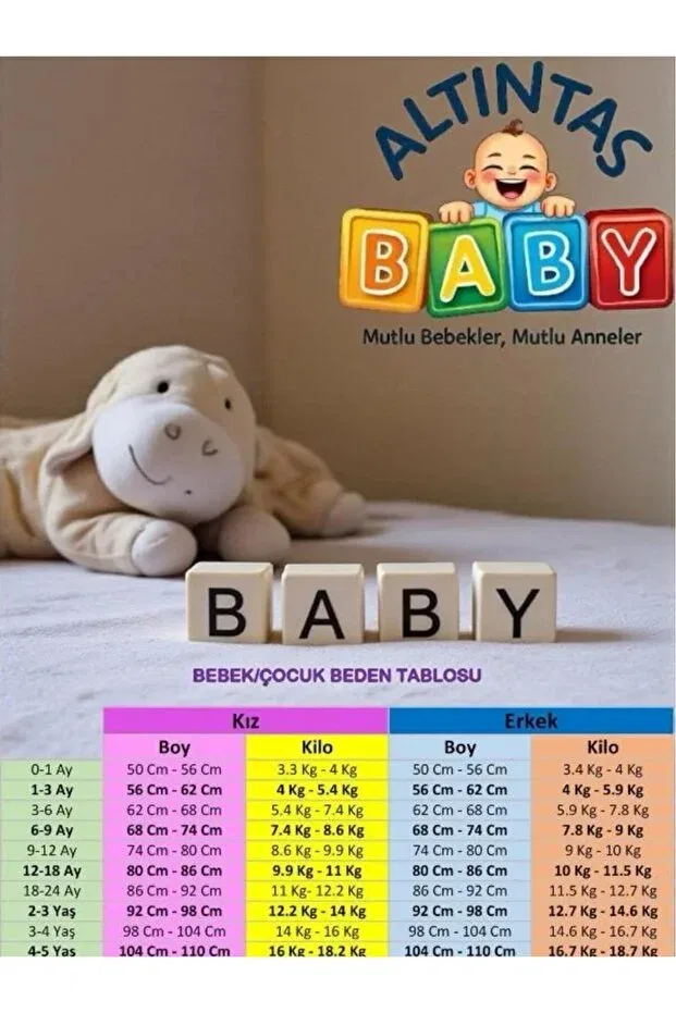 Детские штаны для девочек с принтом Waffle fabric baby boy 5-piece cuffed single bottom Altintaş Baby, Colored — фото 2