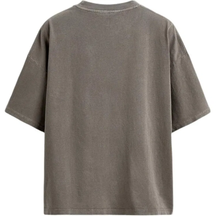 Мужская футболка с круглым вырезом Gray ZARA, Gray — фото 3