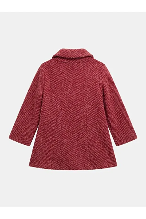 Детское пальто для девочек шерстяное Herringbone Guess, Multicolor — фото 2