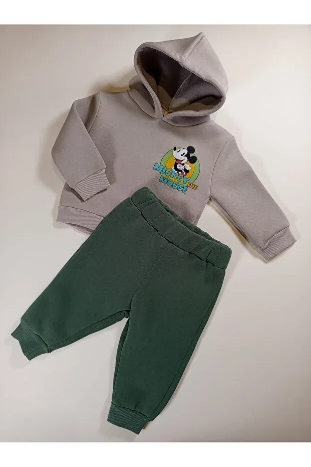 Детский комплект спортивного костюма для мальчиков Ilo, Gray — фото 3