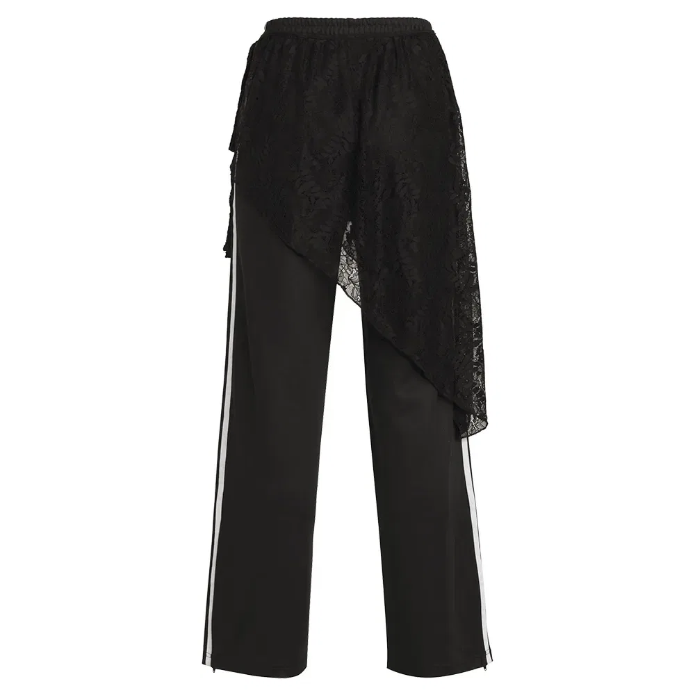 Женские спортивные штаны с отстегивающейся юбкой Firebird 2in1 Loose Track Lace Skirt Adidas Originals, Black — фото 2