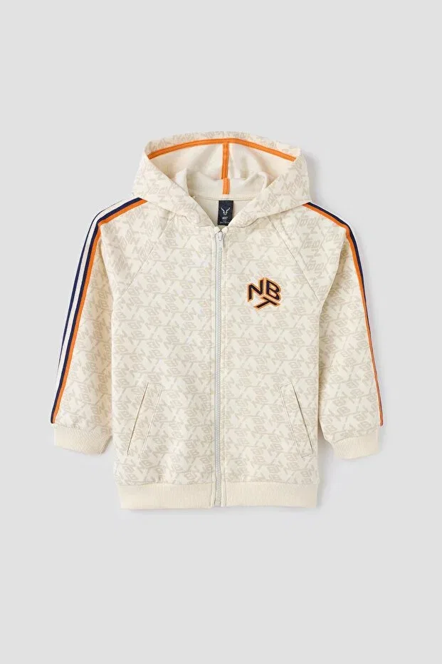 Детские свитшот для мальчиков с принтом Bg Store Boys' Patterned Tracksuit Top Nbt Jeans, Patterned