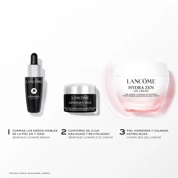 Набор косметики для ухода за кожей с сывороткой и кремом для глаз Lancôme Hydra Zen 1 шт. — фото 3