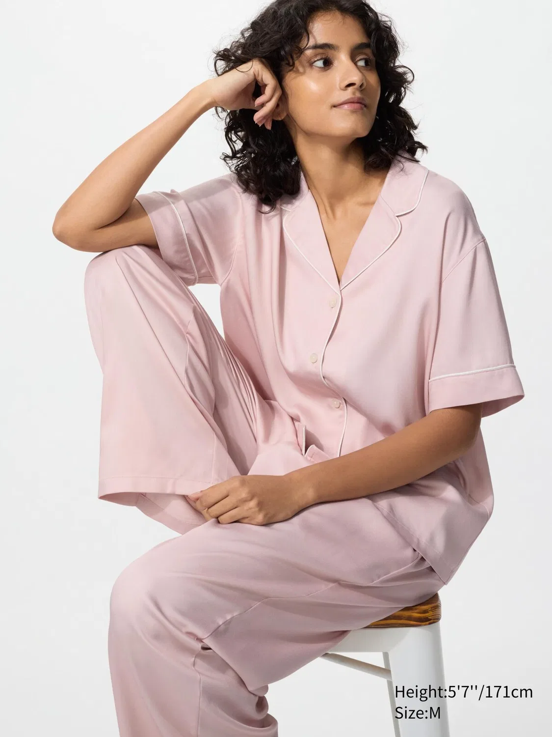 Пижама Uniqlo, женская, розовый