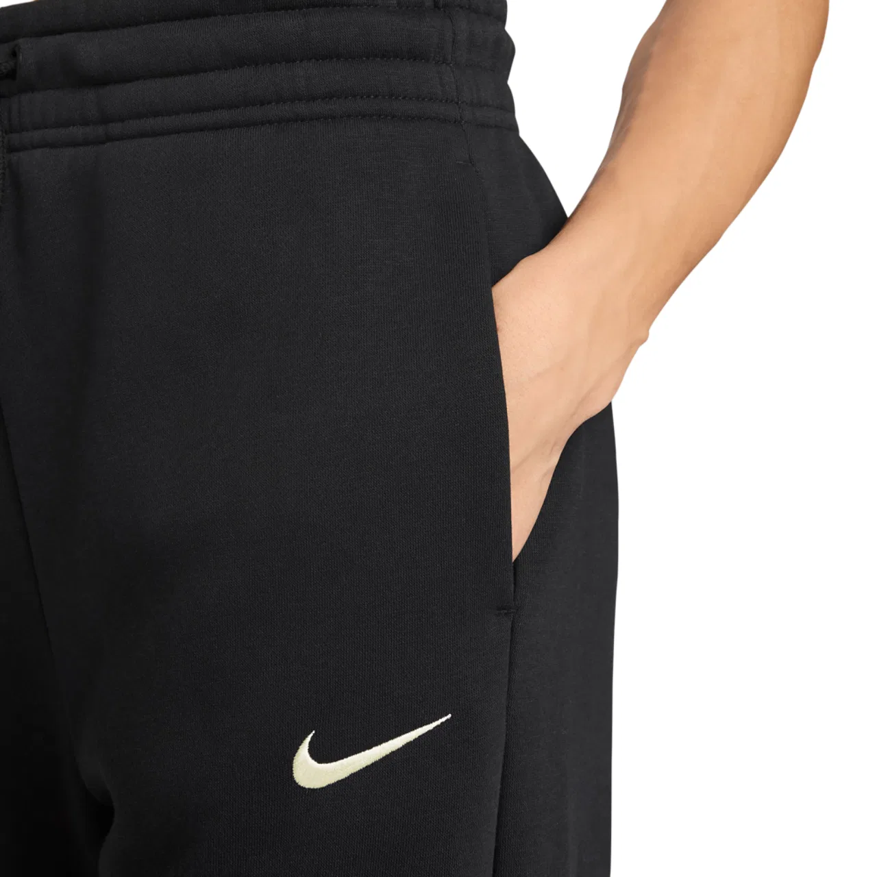 Женские брюки Phoenix Fleece High Rise Nike, цвет Black/Sail — фото 3