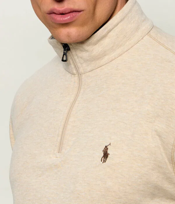 Мужская флисовая кофта с застежкой-молнией Polo Ralph Lauren, Sabbia — фото 4