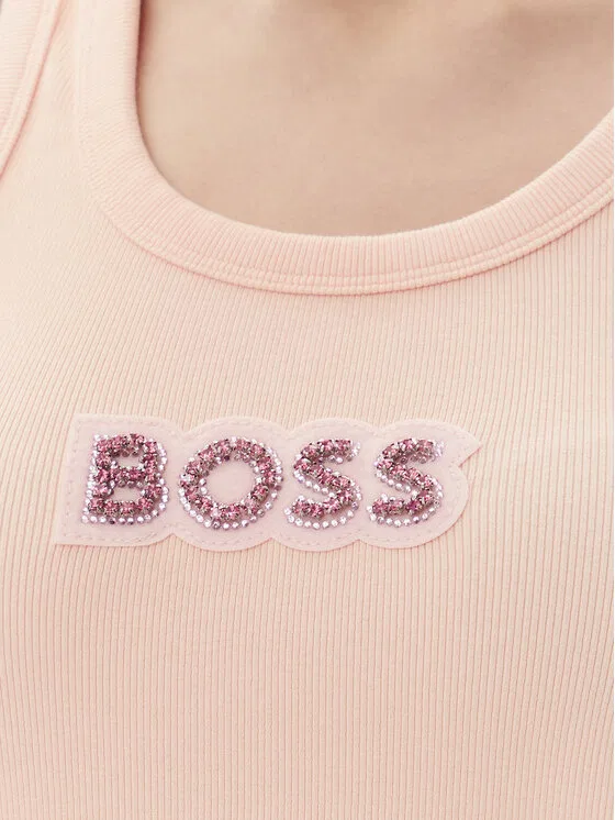 Топ slim fit C-Ematite Boss, оранжевый — фото 4