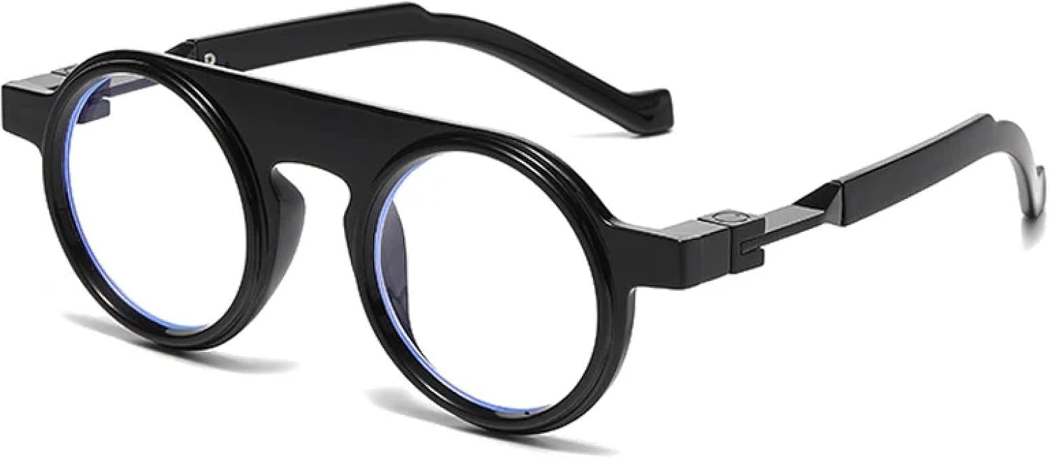 

Солнцезащитные очки с защитой от УФ-излучения UV400 | Круглые женские панк-очки с прозрачным градиентом для занятий спортом на открытом воздухе и вождения DSVIGF, Black Clear