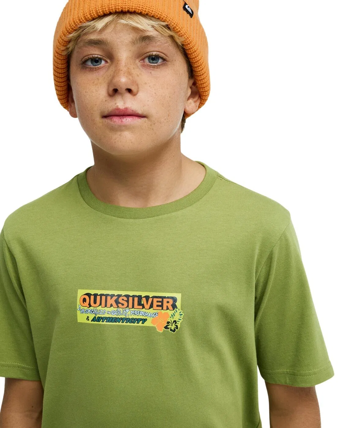 Детская футболка с круглым вырезом Specialize Y Quiksilver, Grun — фото 4