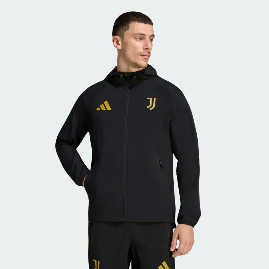 Спортивная куртка ADIDAS PERFORMANCE 'Juventus Turin Tiro' черного цвета — фото 2
