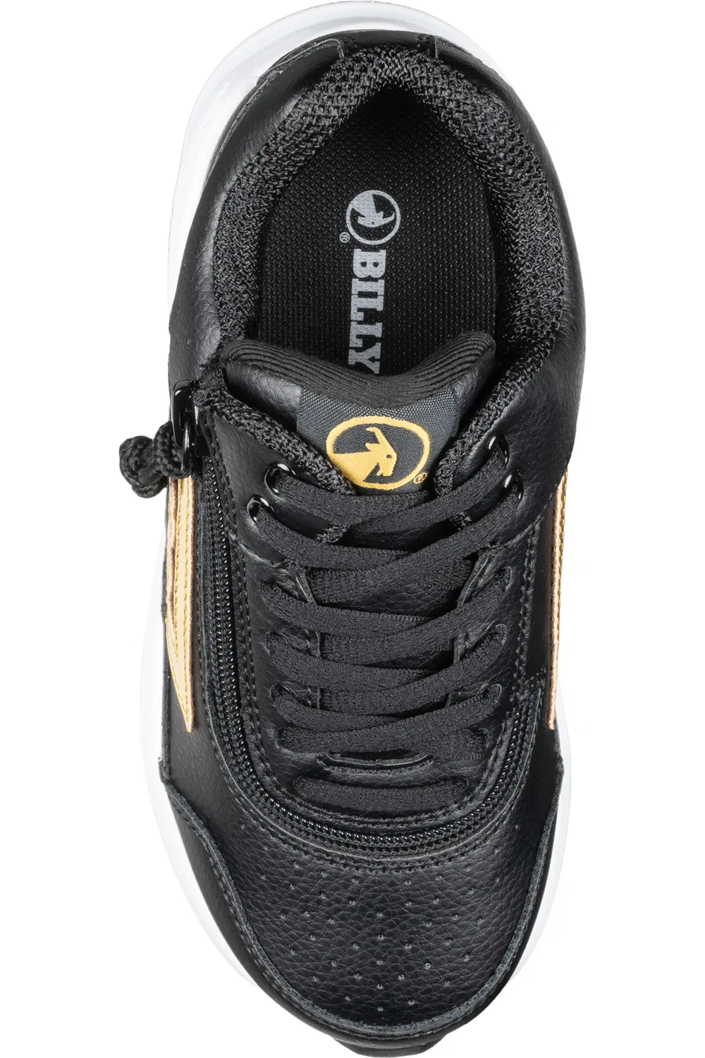 Кроссовки детские на молнии Billy Footwear, черный/золотой — фото 2
