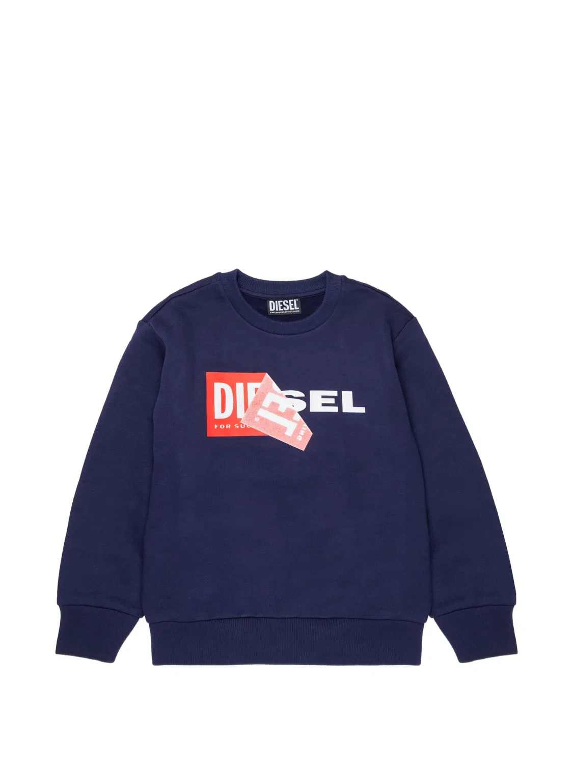 Свитшот с принтом логотипа Diesel, синий