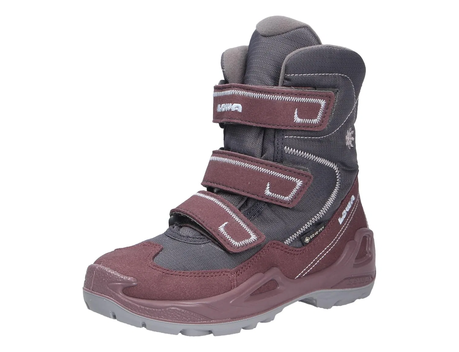 Детские ботинки для мальчиков водоотталкивающие Milo Gtx Hi LOWA, Anthracite Blue