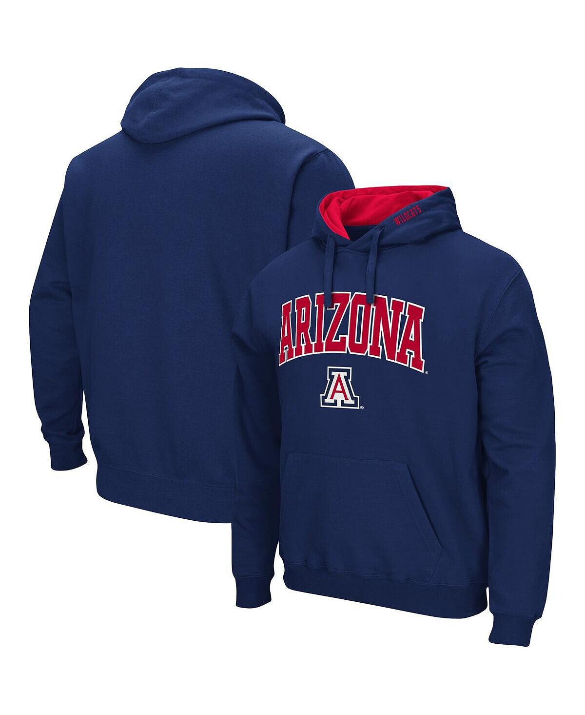 

Мужская темно-синяя толстовка с капюшоном arizona wildcats arch logo 3.0 Colosseum, синий