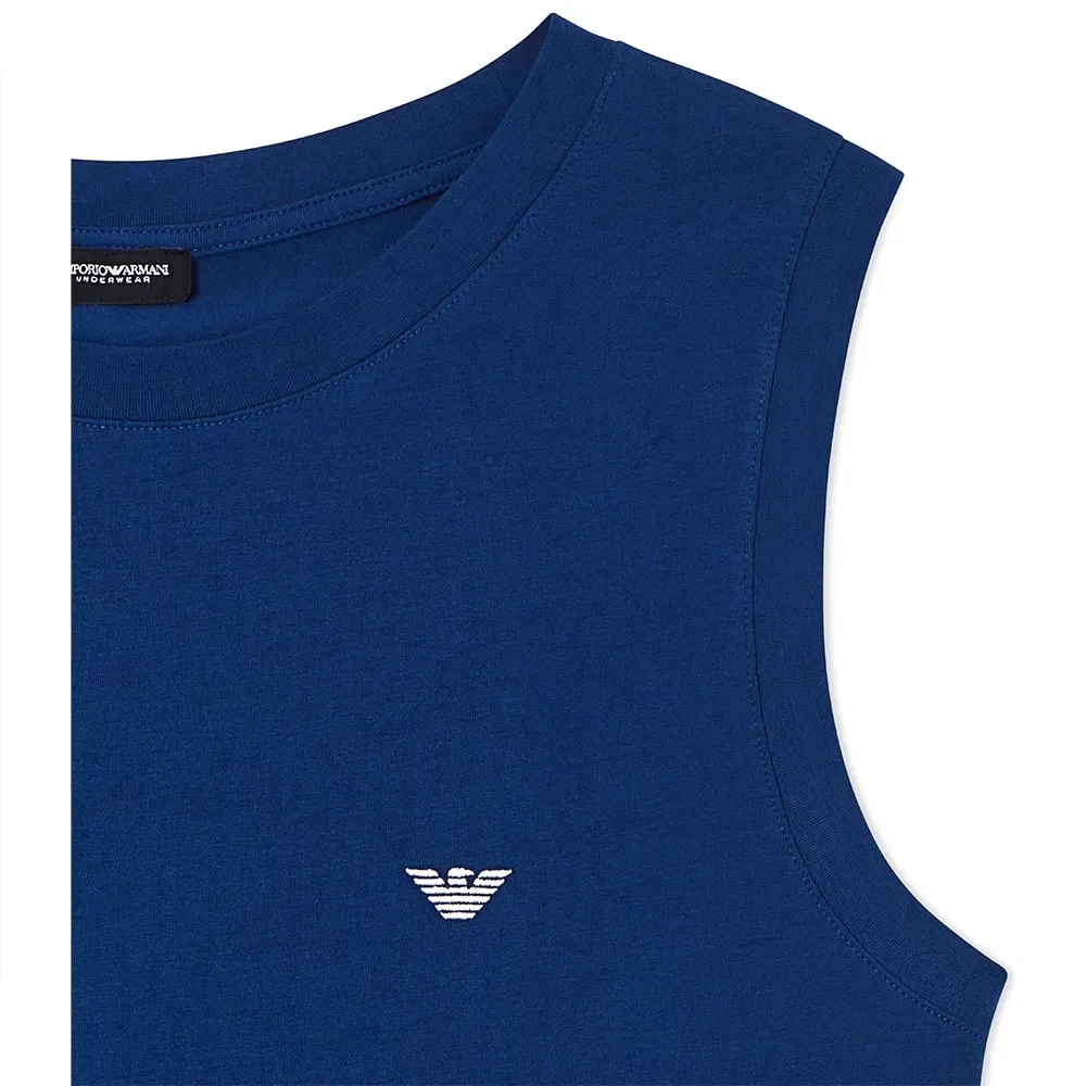 Майка sleeveless base layer Emporio Armani, синий — фото 2