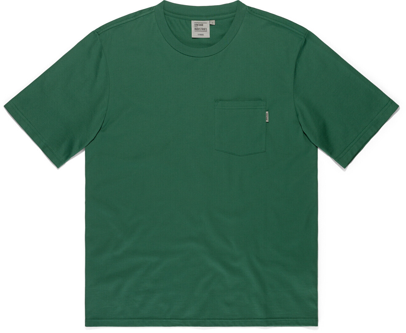 

Футболка Vintage Industries Gray Pocket, зеленая