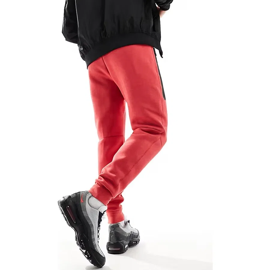 Спортивные брюки Tech Fleece с утяжкой Nike Sportswear, Красный — фото 2