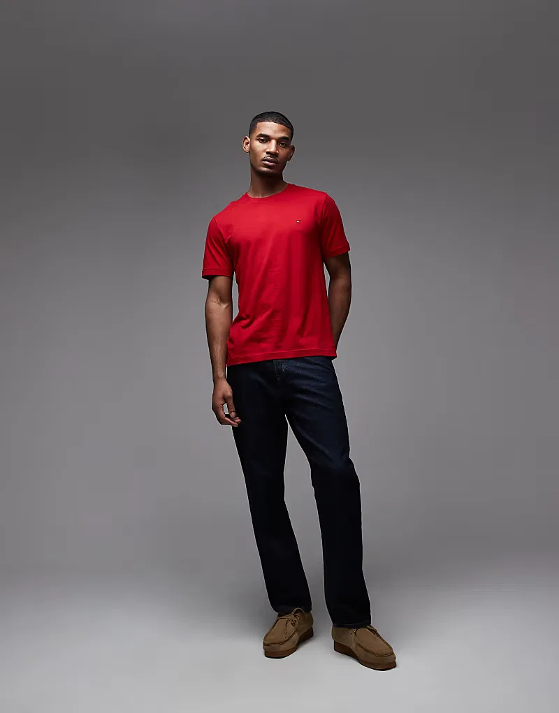 Базовая футболка Tommy Hilfiger красного — фото 2