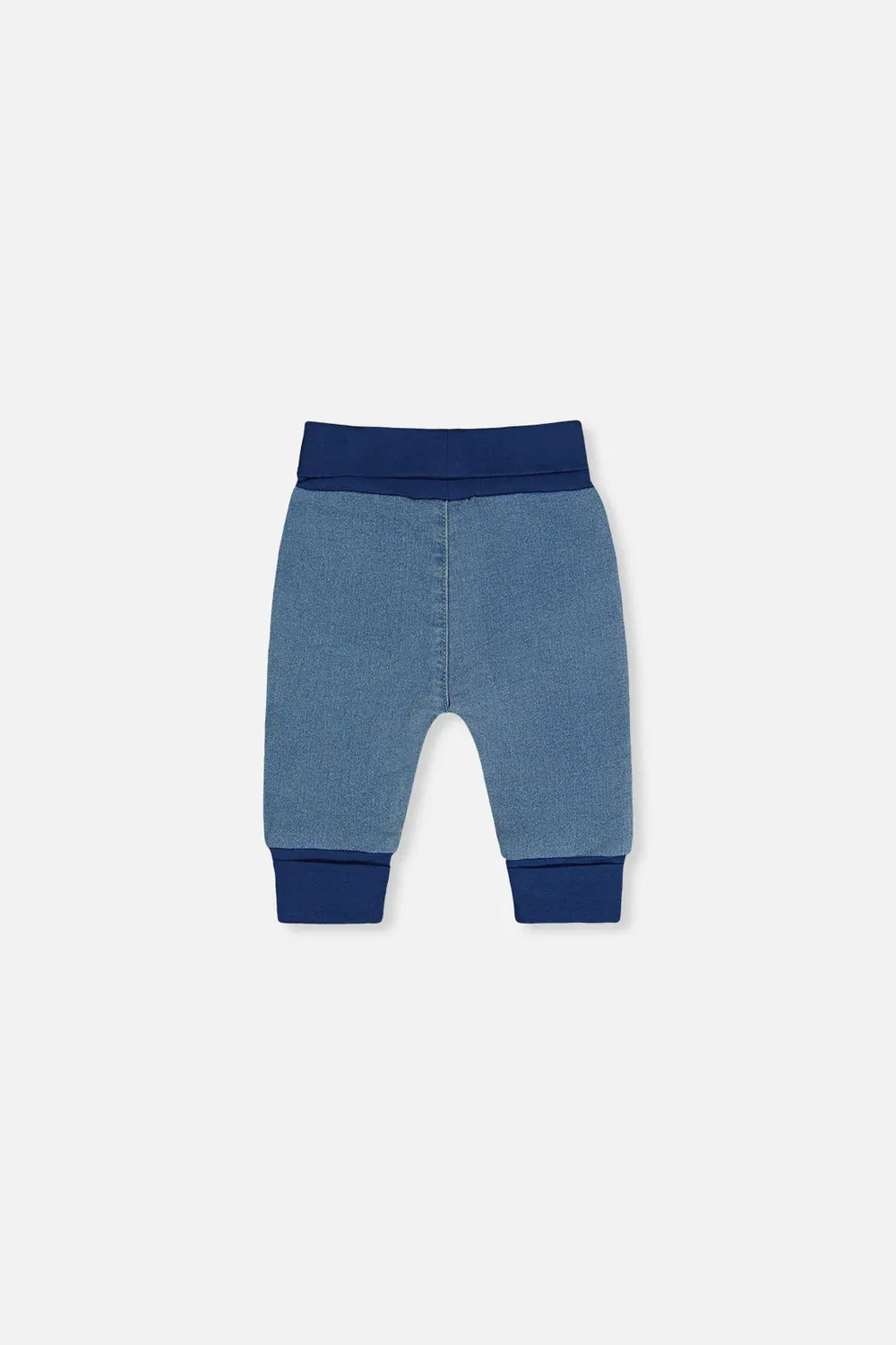 Детские брюки с регулируемым поясом и манжетами Evolutive Deux par Deux, Light Blue Denim — фото 3
