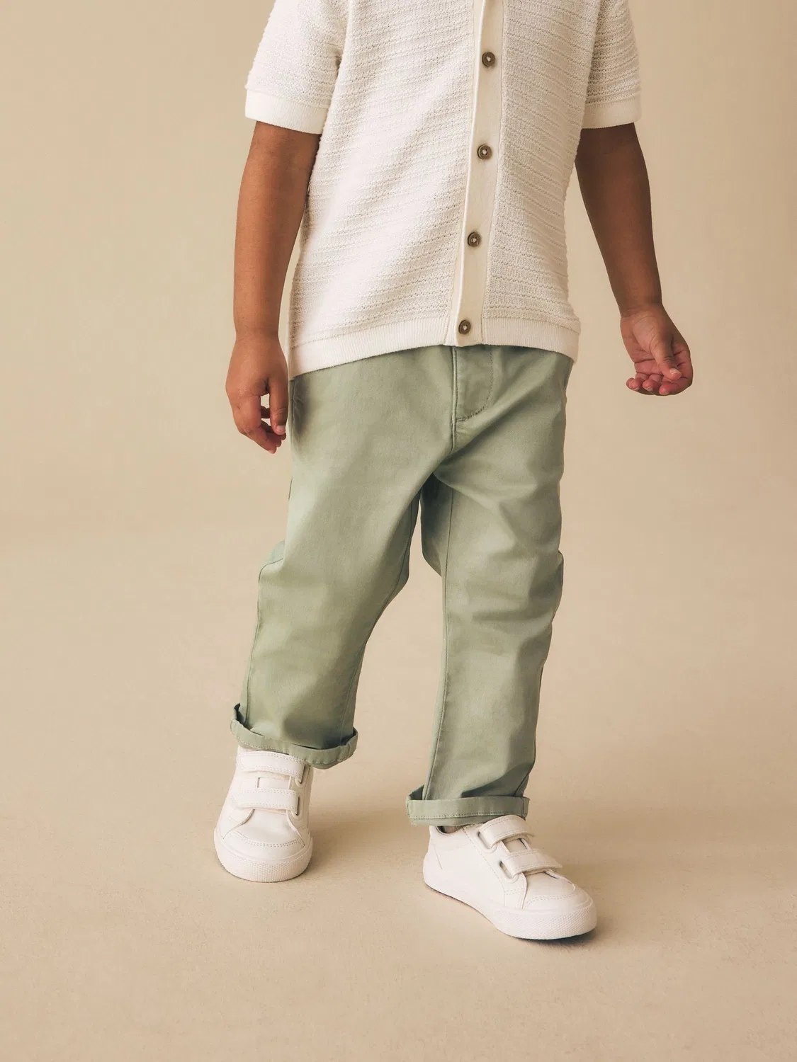 Чиносы, стрейч, Sage Green Next