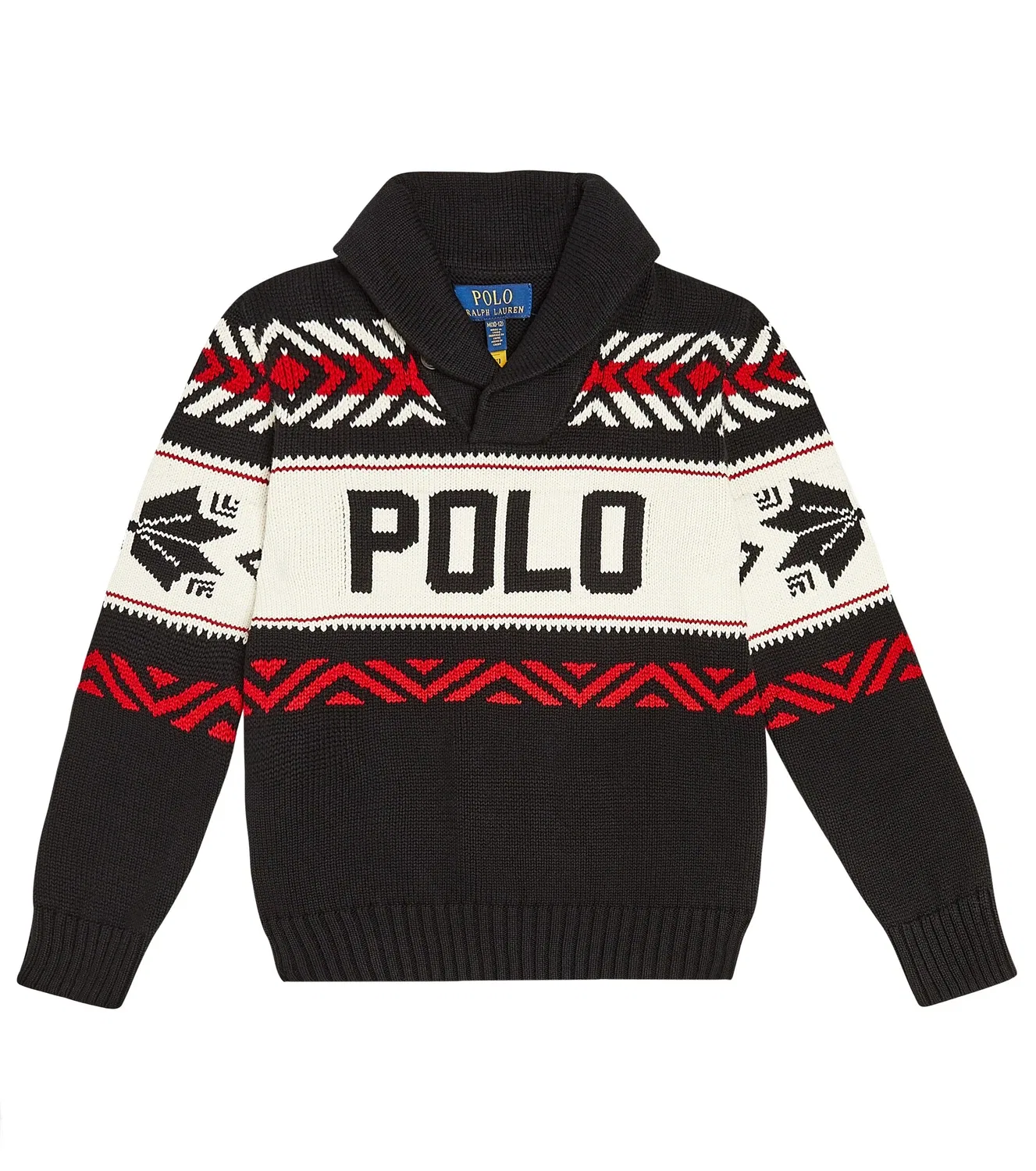 Свитшот хлопковый Polo Ralph Lauren Kids, черный