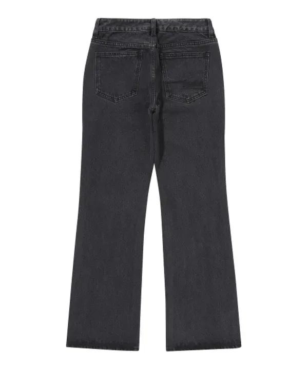 Джинсы буткат с низкой посадкой, W, Superdry, темно-черный — фото 3