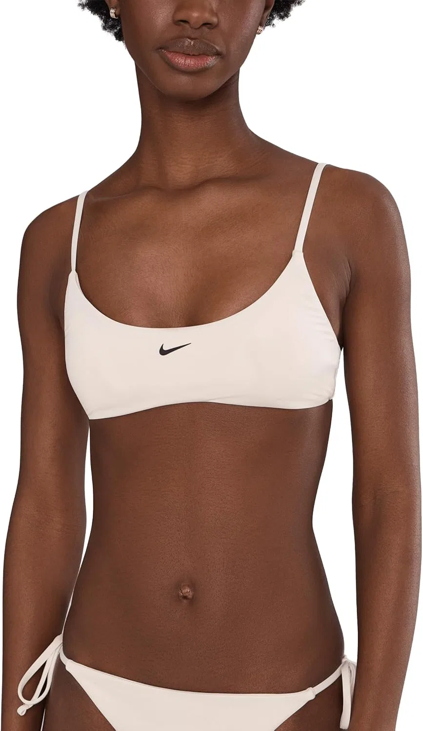 Женский бикини-топ бралетт Effortless Essential Nike, Chalk