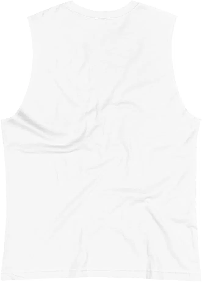 Мужская майка-безрукавка Muscle Tank Generic, White — фото 2