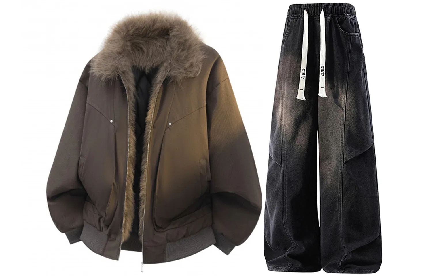 Детский комплект из худи и джинсов Coffee Mountain Hawk X1617, Black