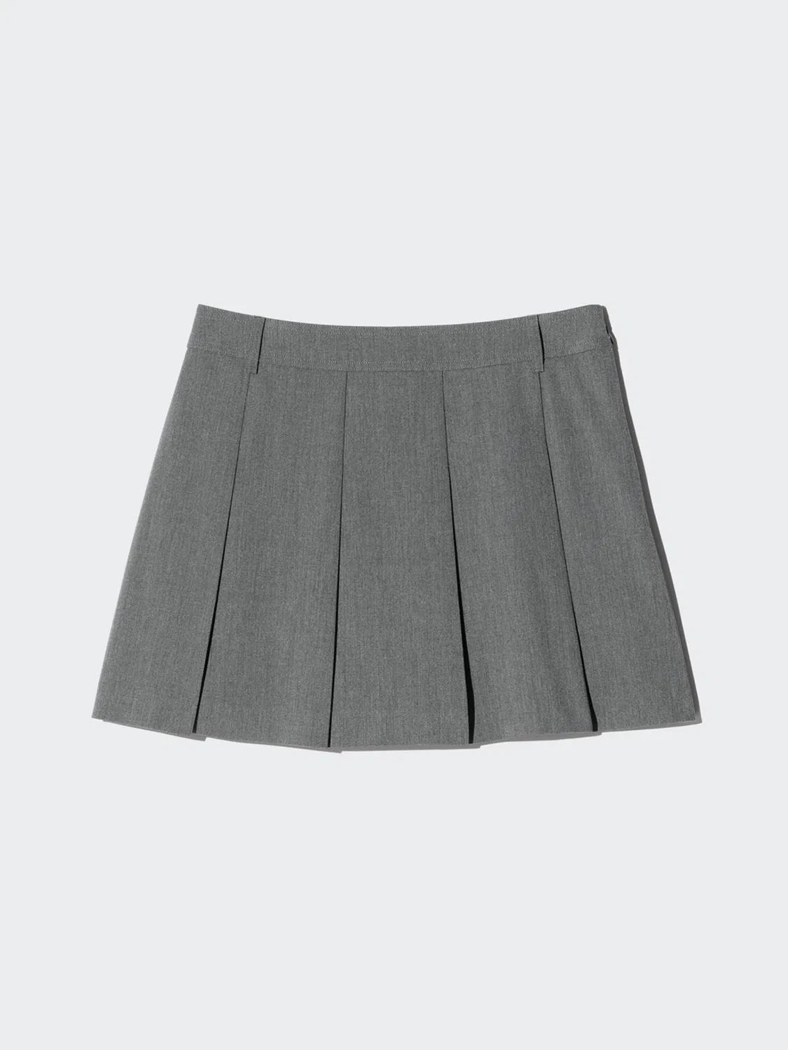 Юбка-шорты мини со складками Uniqlo, черный — фото 4