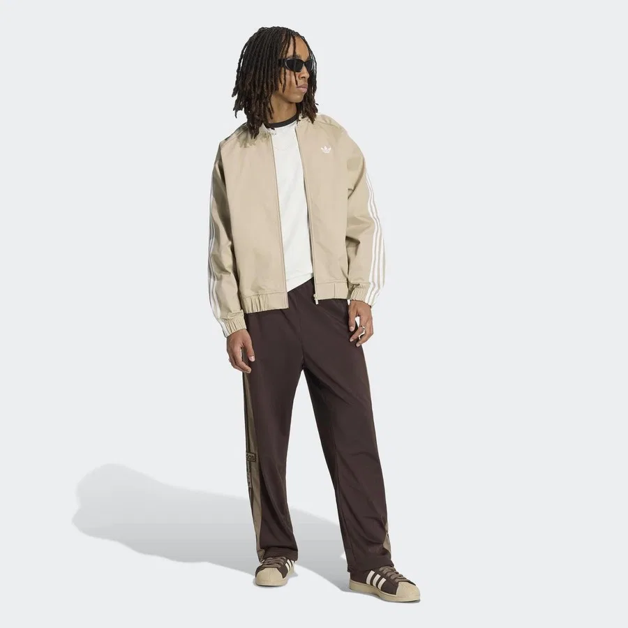 Мужская куртка с длинным рукавом adidas SST Adicolor Classics, Кремовый — фото 3