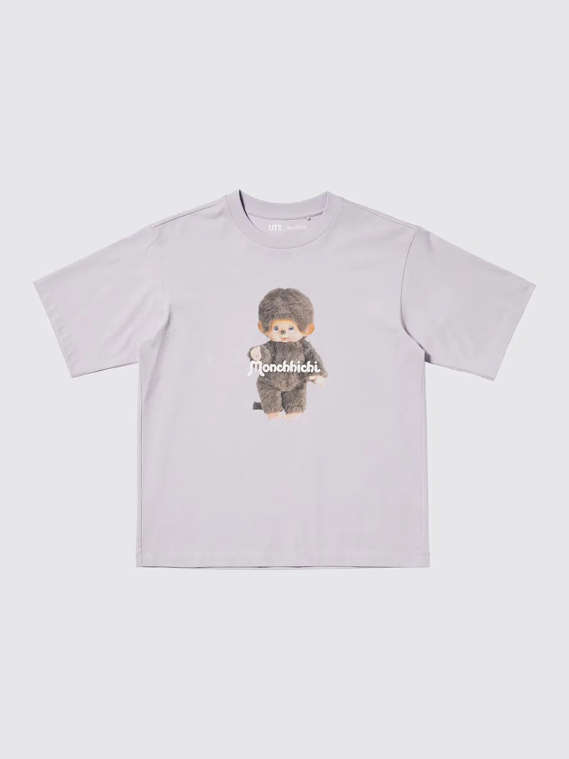 Футболка Monchhichi UT, Uniqlo, фиолетовая — фото 4