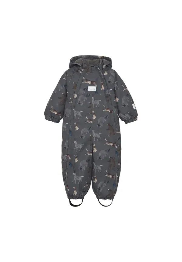 Комбинезон с принтом Rainsuit Minymo, Dark Gull Grey, темно-серый