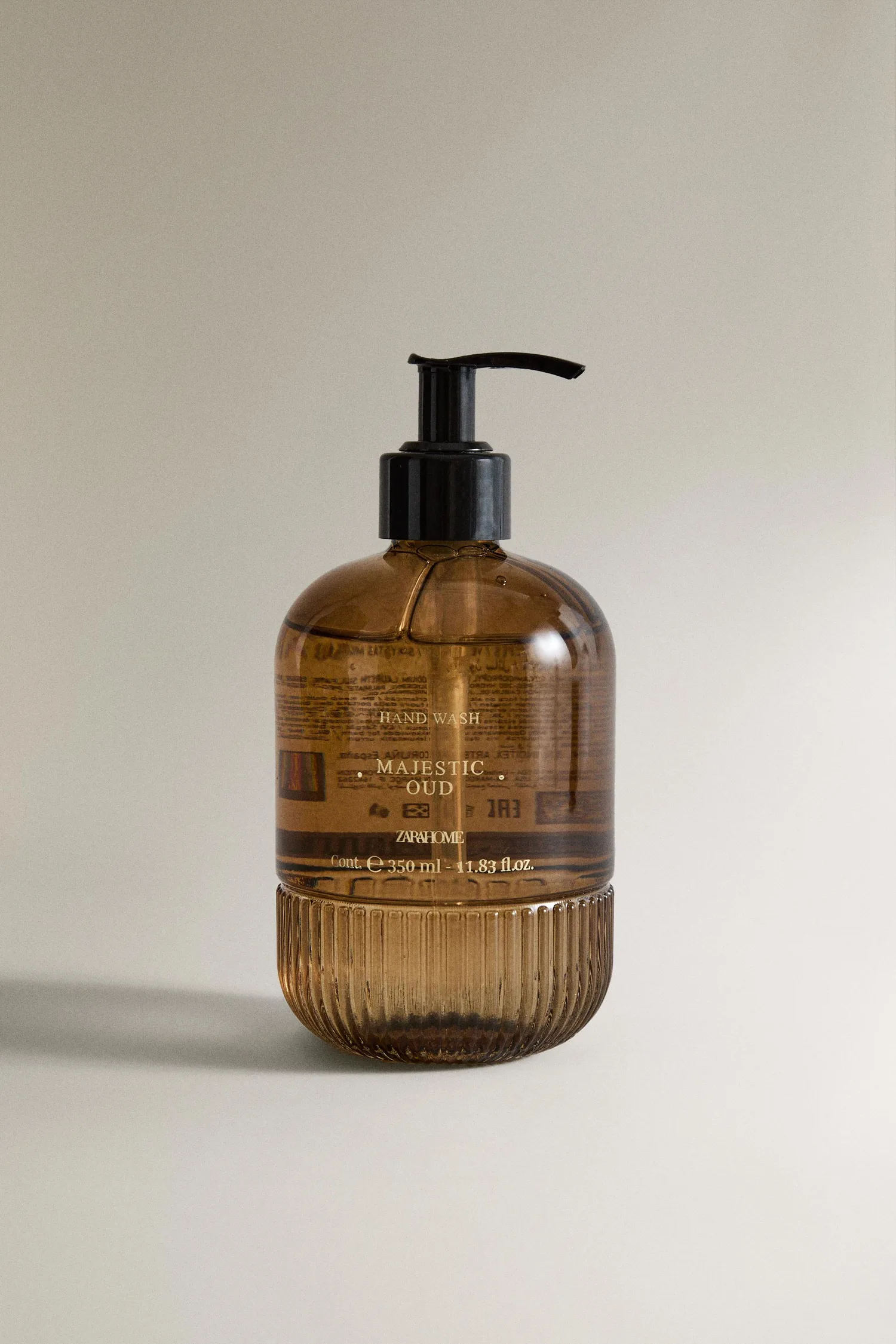 (350 мл) жидкое мыло для рук majestic oud Zara, темно-коричневый