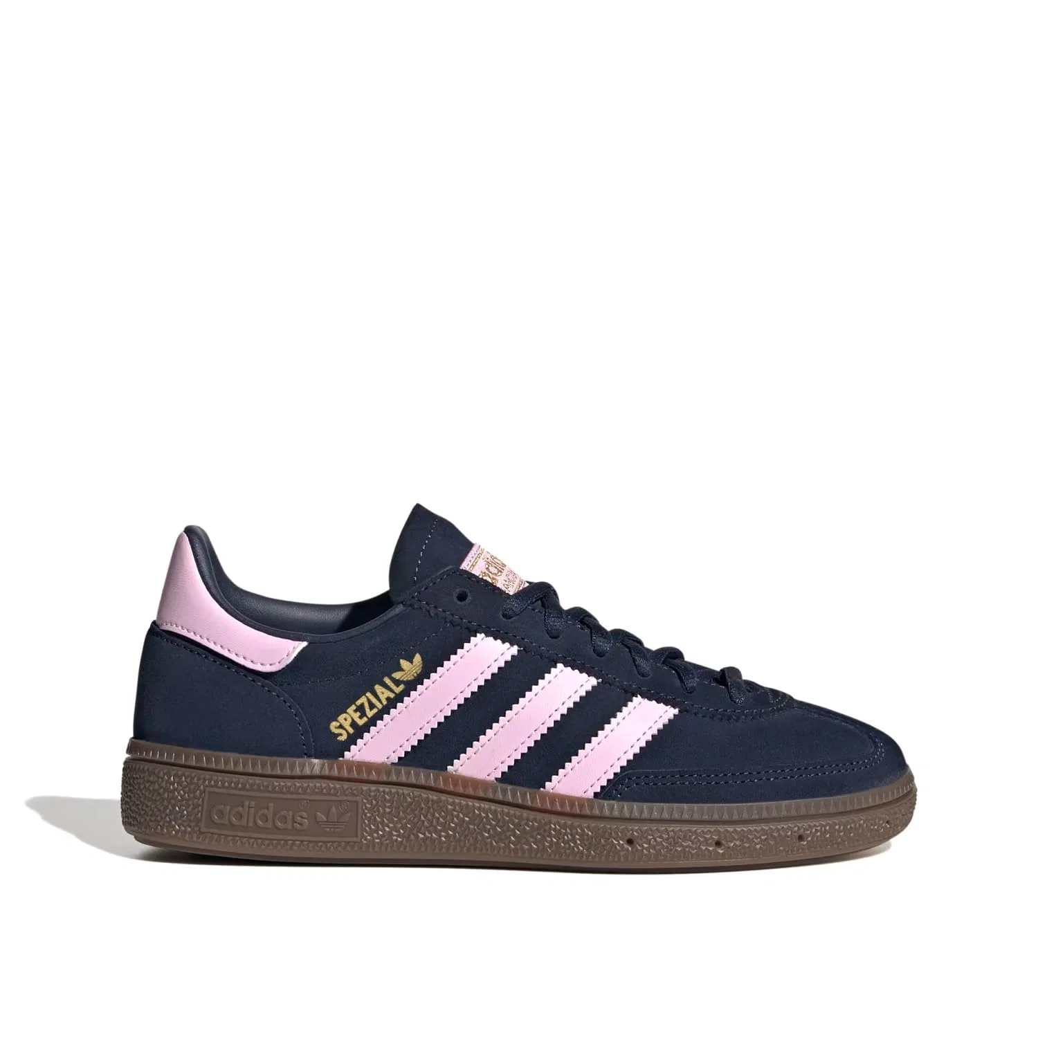 Детские кроссовки для мальчиков с принтом Handball Spezial J Adidas, Night Indigo Fusion Of Rubber Orchids — фото 2
