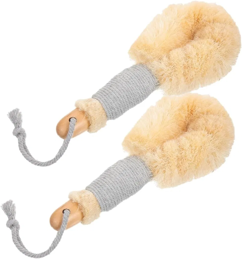 Щетка для тела с ручкой, HAPINARY, 1 шт, 23x11x4.5 см, Beige