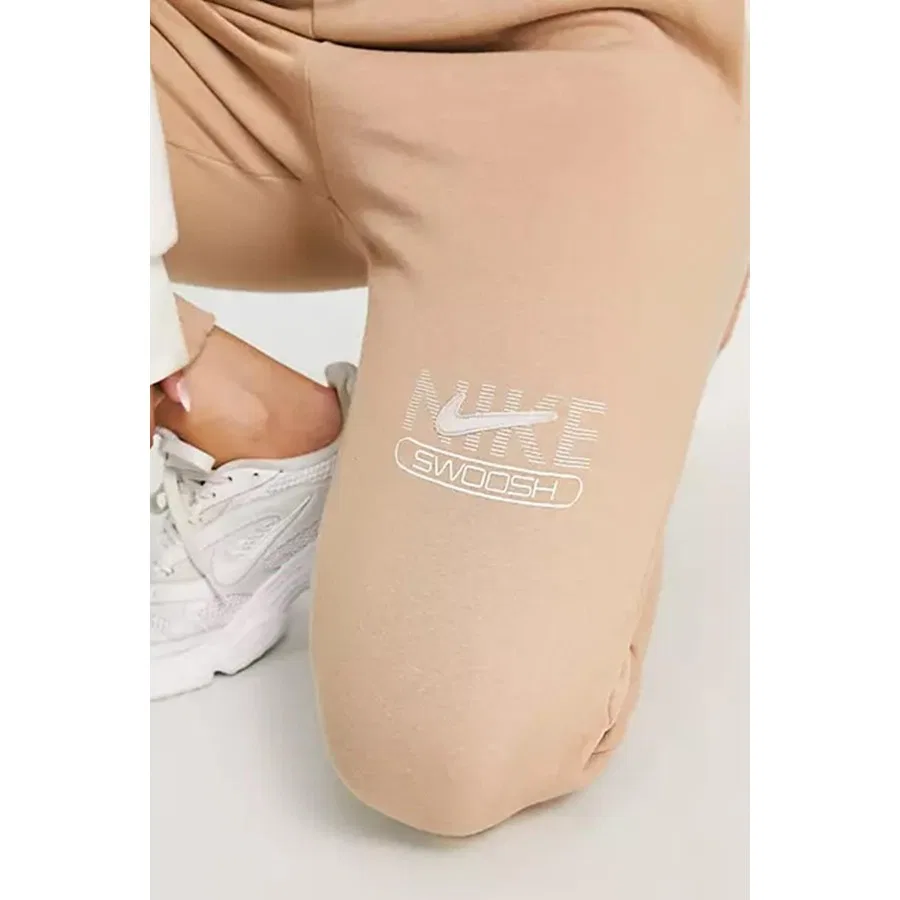Спортивные брюки Nike Swoosh Fleece Joggers Brown, Коричневый — фото 3