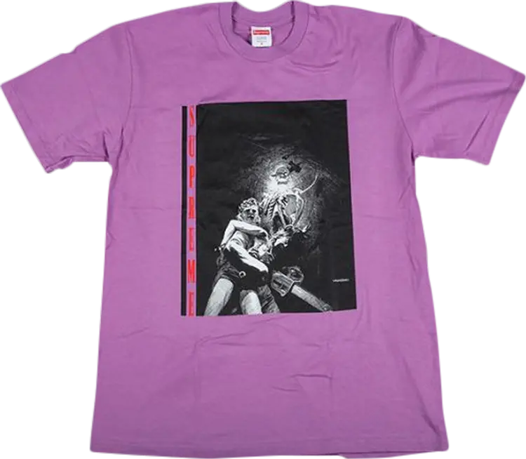 

Футболка Supreme Horror T-Shirt 'Purple', фиолетовый