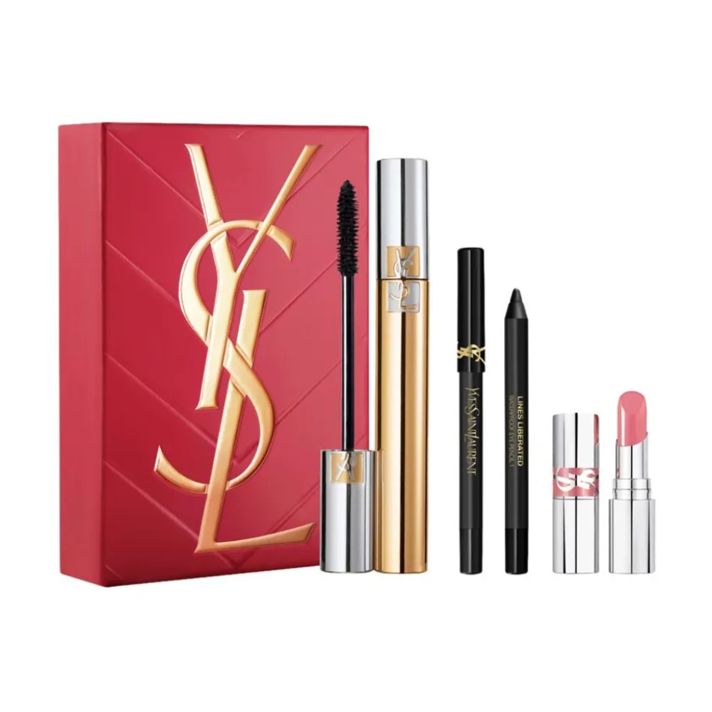 

Набор для макияжа Yves Saint Laurent Volume Effet Faux Cils + Lines Liberated + Loveshine, 3 предмета