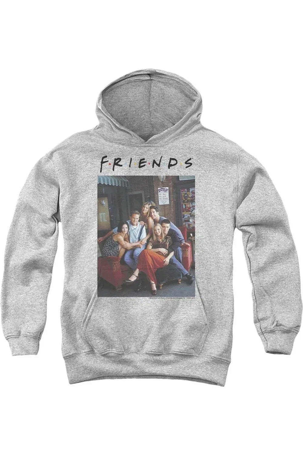 Детское худи с капюшоном Friends Characters Gildan, Athletic Heather