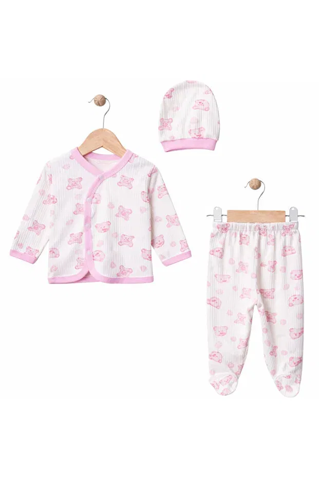 Детский комплект боди для девочек хлопковый Basics Mamara, Pink — фото 2