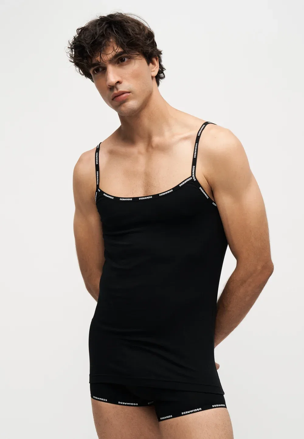 Майка - нижняя рубашка Dsquared2, Black — фото 4