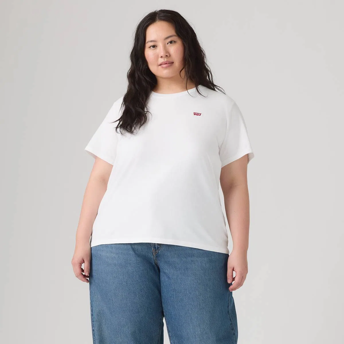 Идеальная футболка (большого размера) Levi's, White — фото 3
