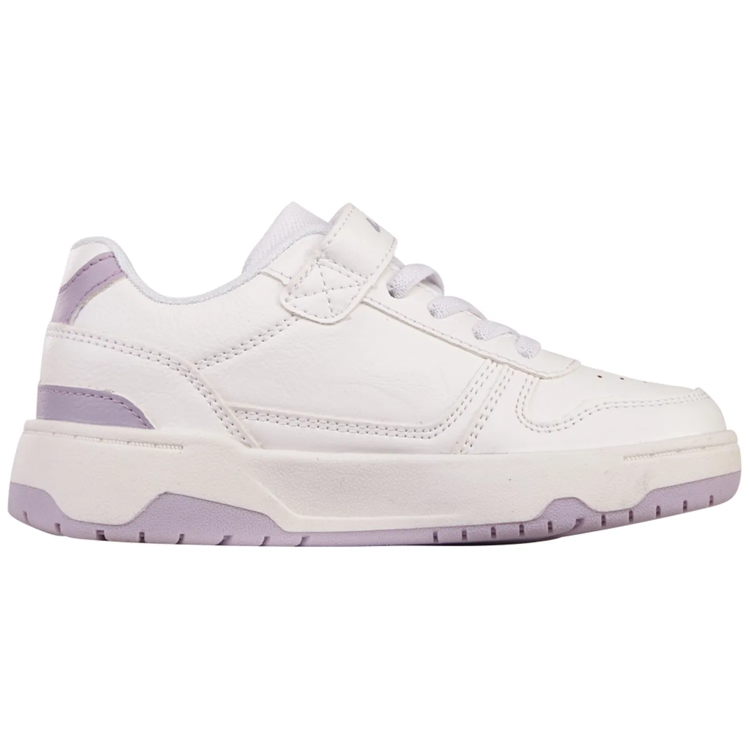 Детские кроссовки в ретро-стиле Lotto, White/Lilac — фото 2