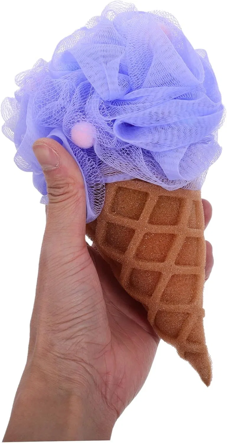 Мочалка для душа Ice Cream, PLAFOPE, набор 2 шт, 20x11x11 см — фото 3