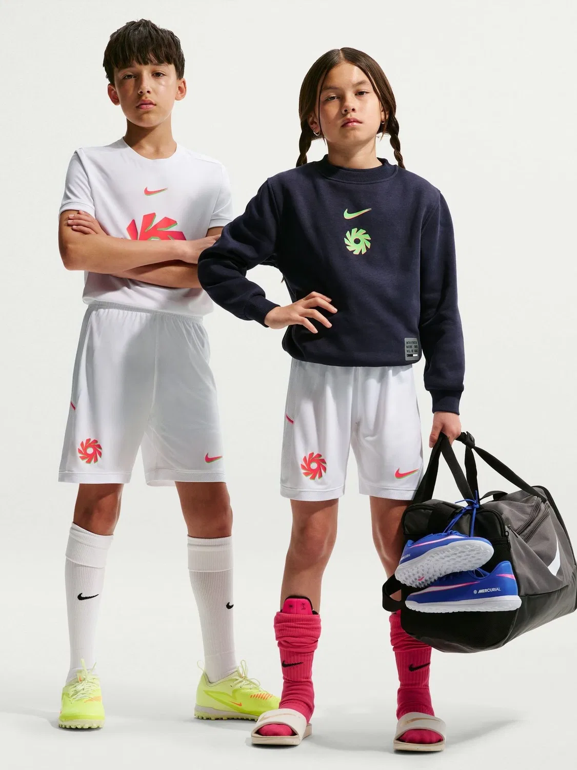 Шорты футбольные Erling Haaland Academy Dri-FIT Nike, белый — фото 3