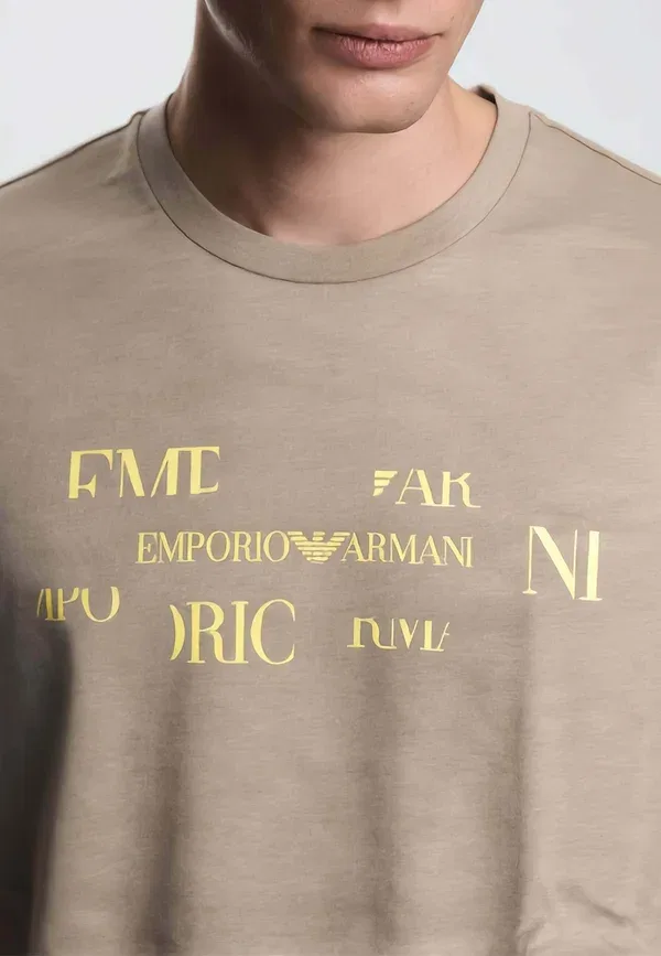 Футболка с принтом «Свежее лето» Emporio Armani — фото 3